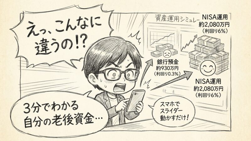 「老後いくら必要？」その答え、3分で自分の目で確かめてみませんか