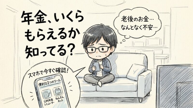 「老後の年金、いくらもらえるか」知っていますか？今すぐ確認できる2つのツール