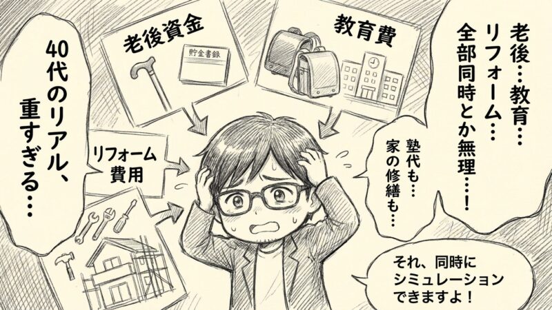 老後資金も、教育資金も、リフォーム費用も　〜複数の目標を「同時に」シミュレーション〜