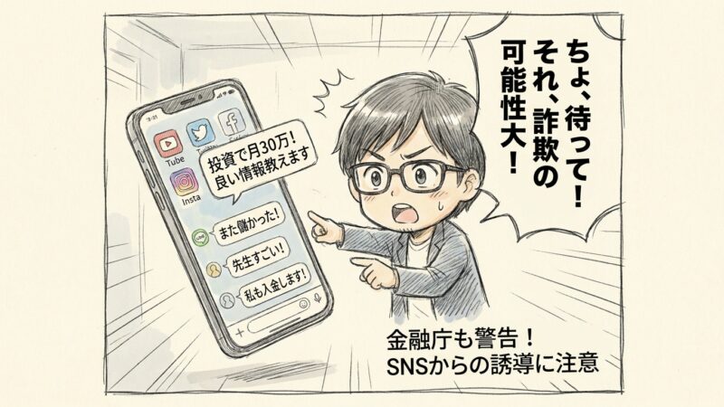 「それ、詐欺です」〜金融庁が警告するSNS投資詐欺の実態〜