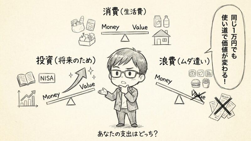 同じ1万円でも「資産」になるか「ムダ」になるか　〜お金の使い方を3つに分けて考える〜
